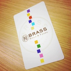 brass card